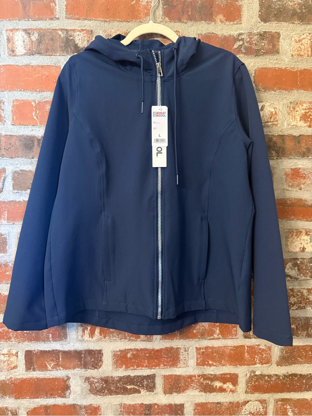 J37 - 32 Degrees Navy Hooded Zip-Up Utility Jacket